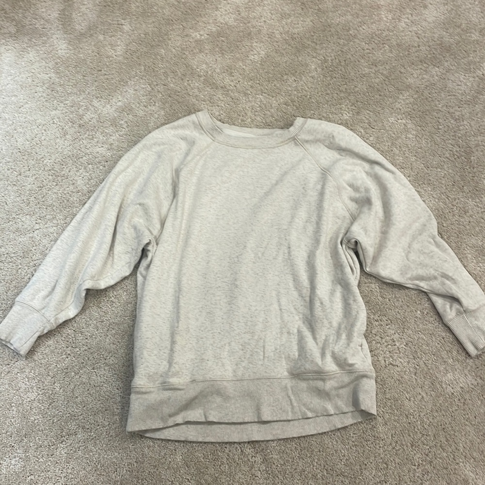 oversized aerie sweatshirt (oatmeal color)